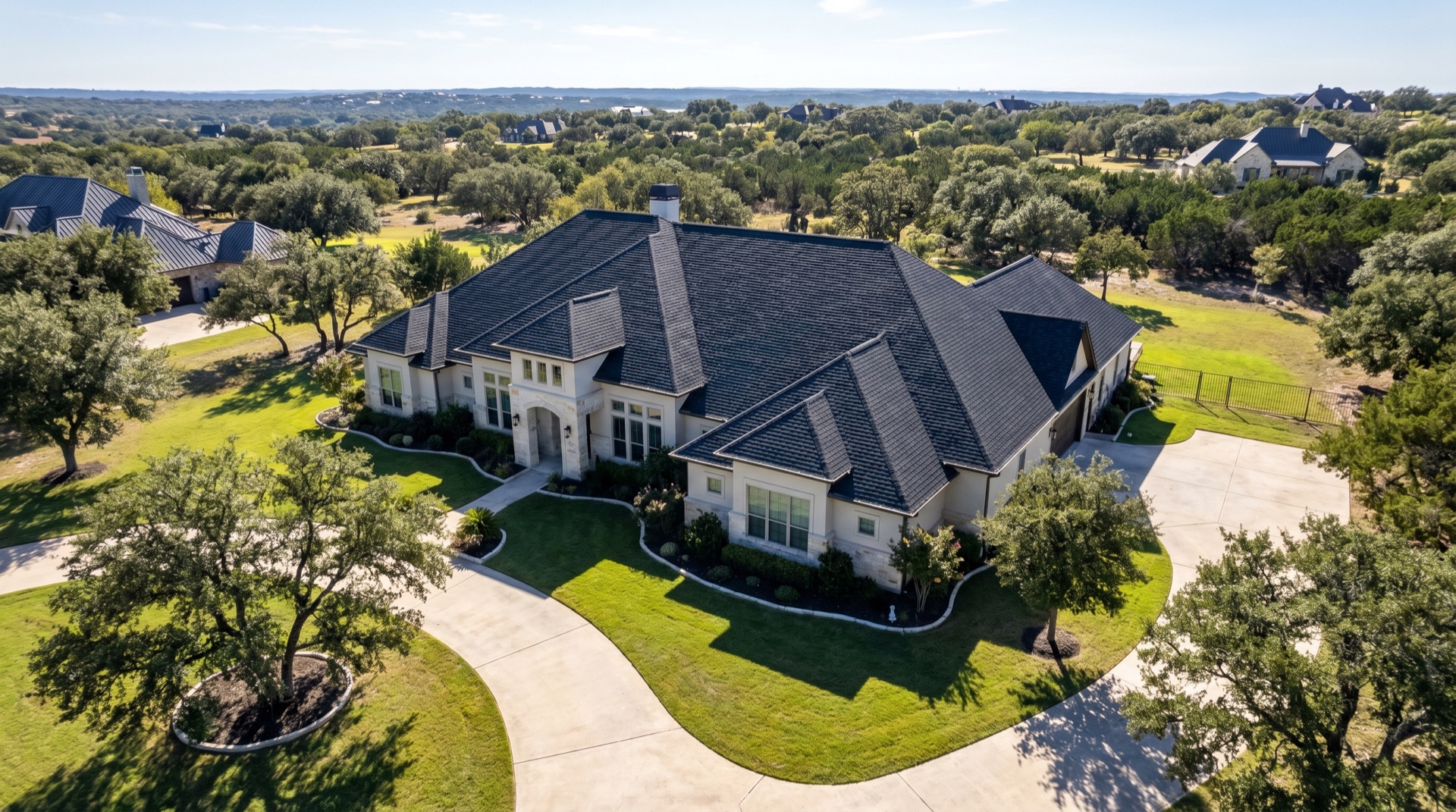 Roof before and after replacement by Summit Crest Roofing
